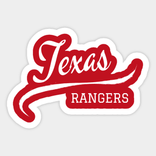 Texas Rangers Wave Sticker